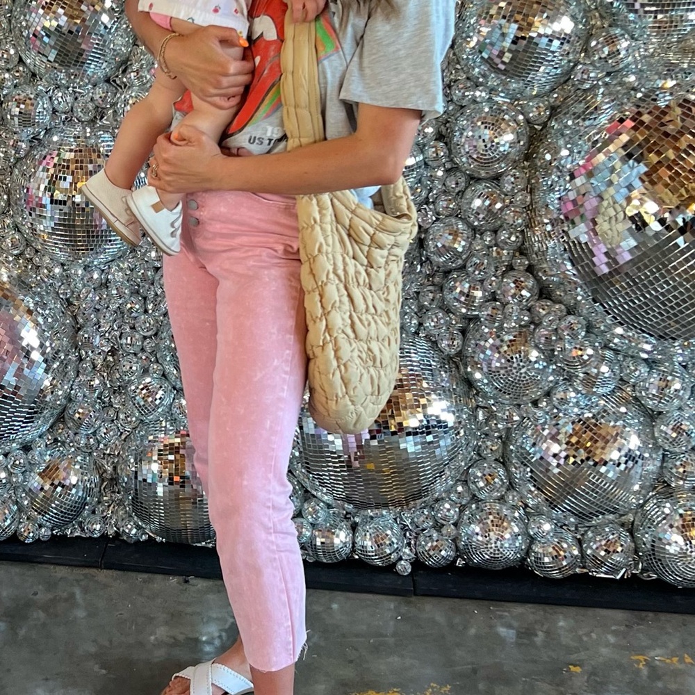 Pink High Waisted Pants —